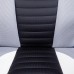 Кресло PILOT кож/зам/ткань, черный перфорированный/св.серый/синий